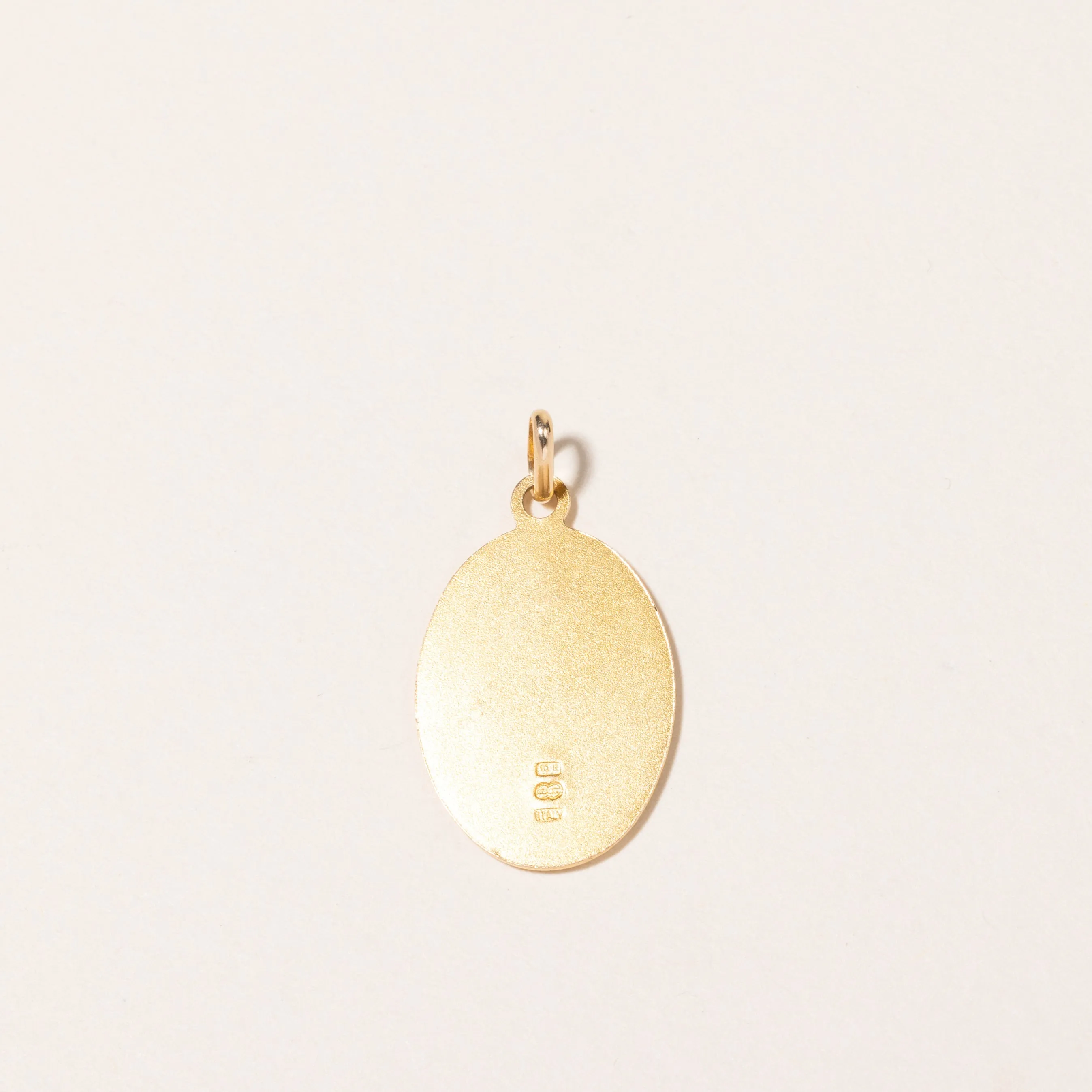 10K Yellow Gold Saint Christopher Medallion Pendant