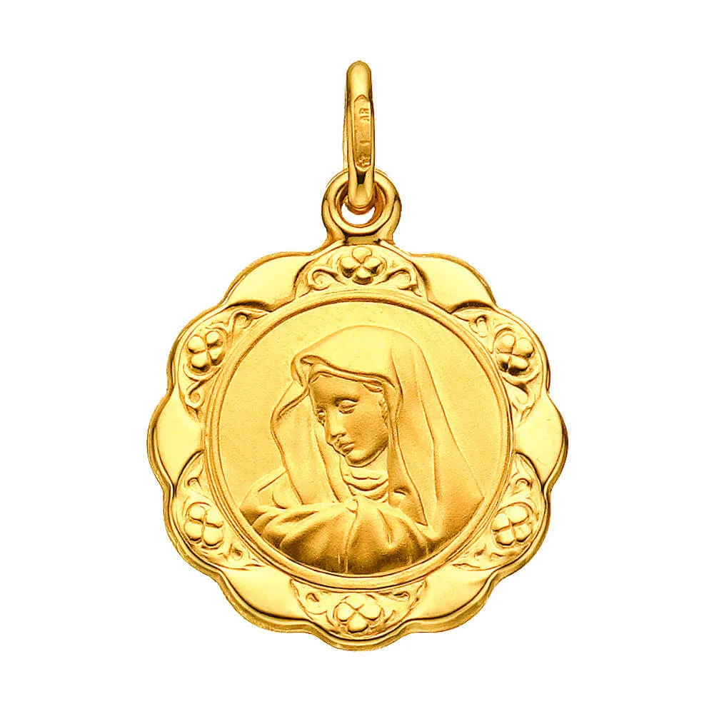 9ct Yellow Gold 18mm Pendant
