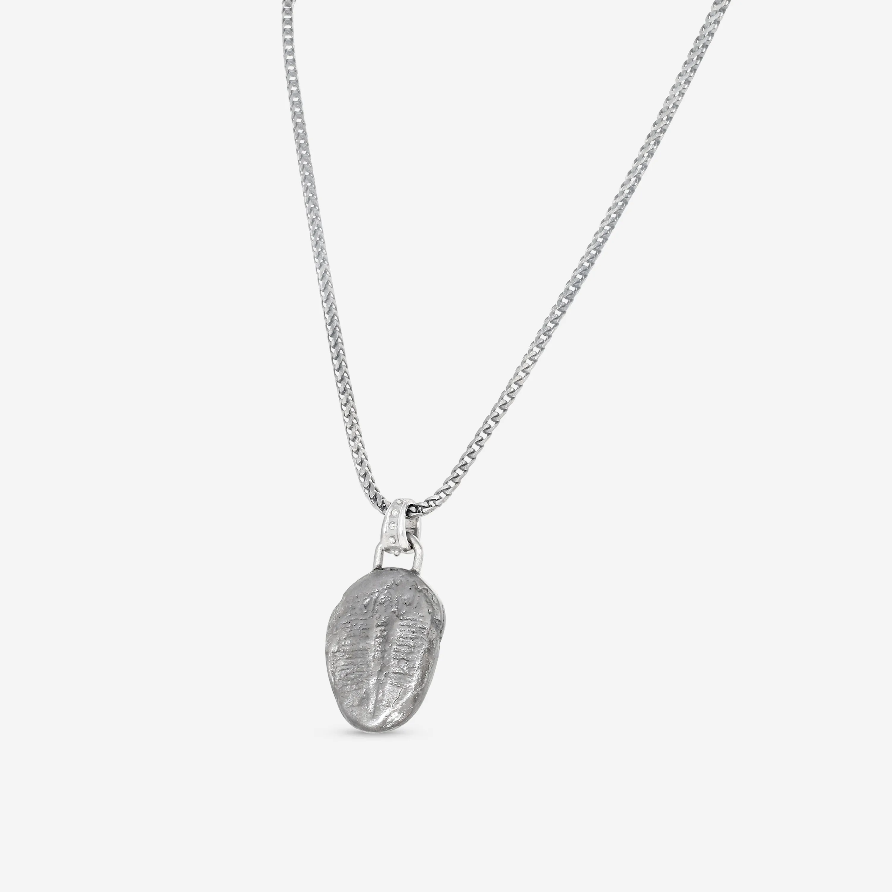 Armenta Men's Romero Sterling Silver Monk Medallion Necklace 20685