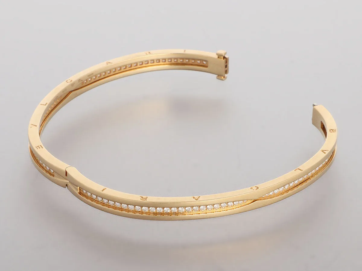 Bulgari 18K Yellow Gold Diamond B.zero1 Bracelet