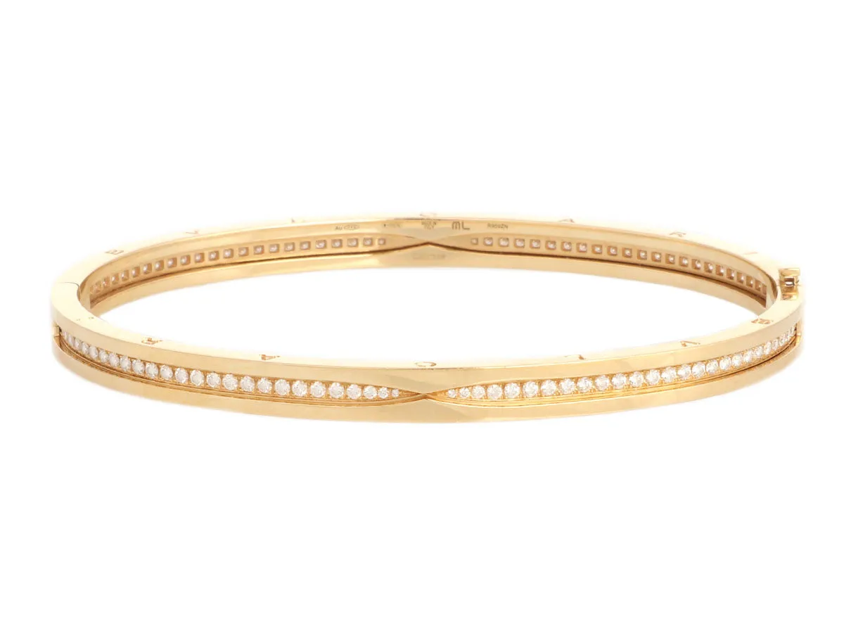 Bulgari 18K Yellow Gold Diamond B.zero1 Bracelet