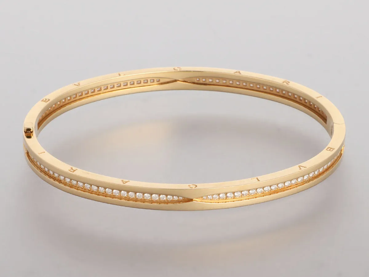 Bulgari 18K Yellow Gold Diamond B.zero1 Bracelet