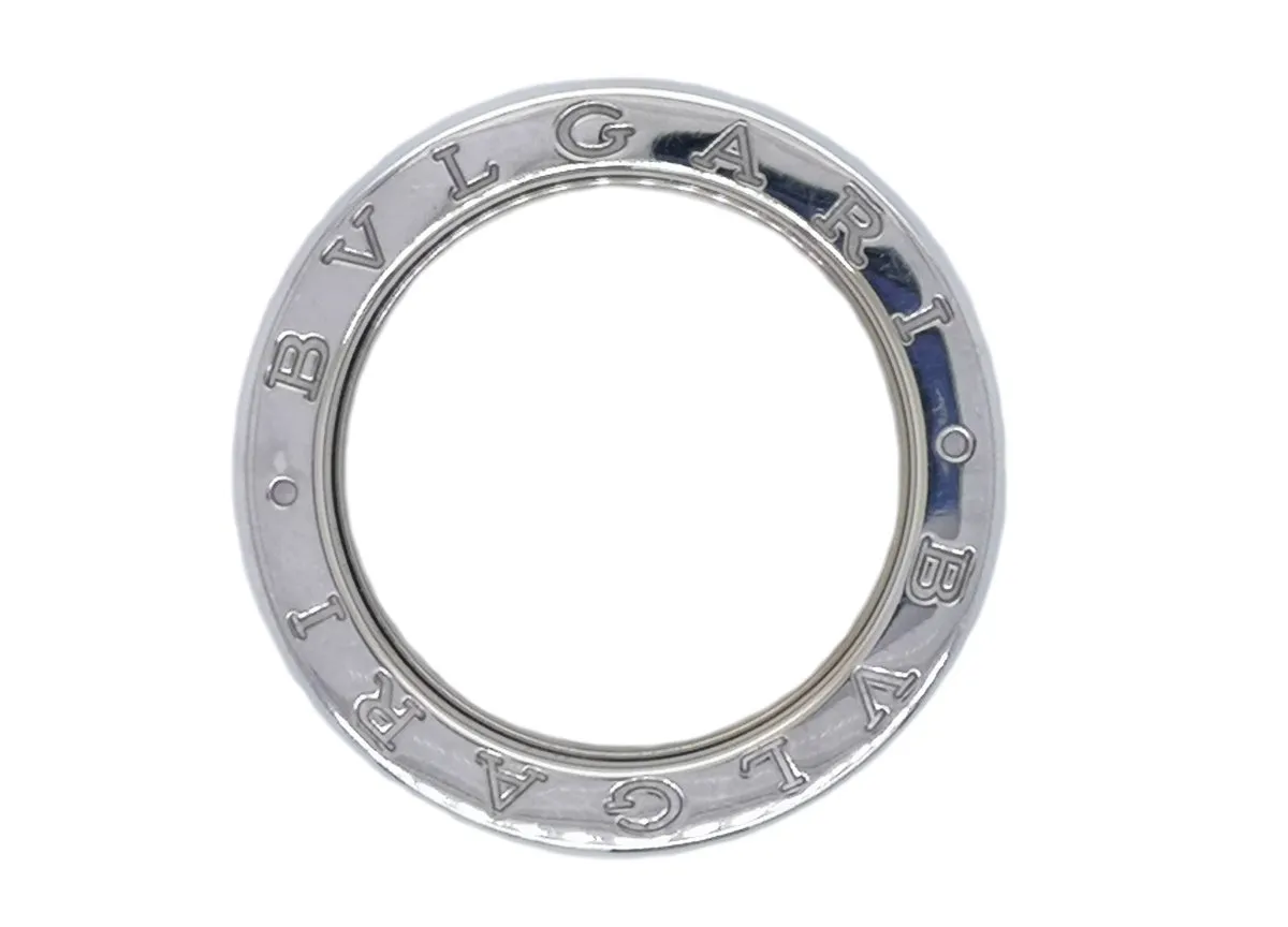 Bulgari Bvlgari 18K White Gold & Diamond 4-Band B.Zero1 Ring, Size 59