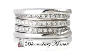 Bulgari Bvlgari 3-Row B.Zero1 Diamond Ring