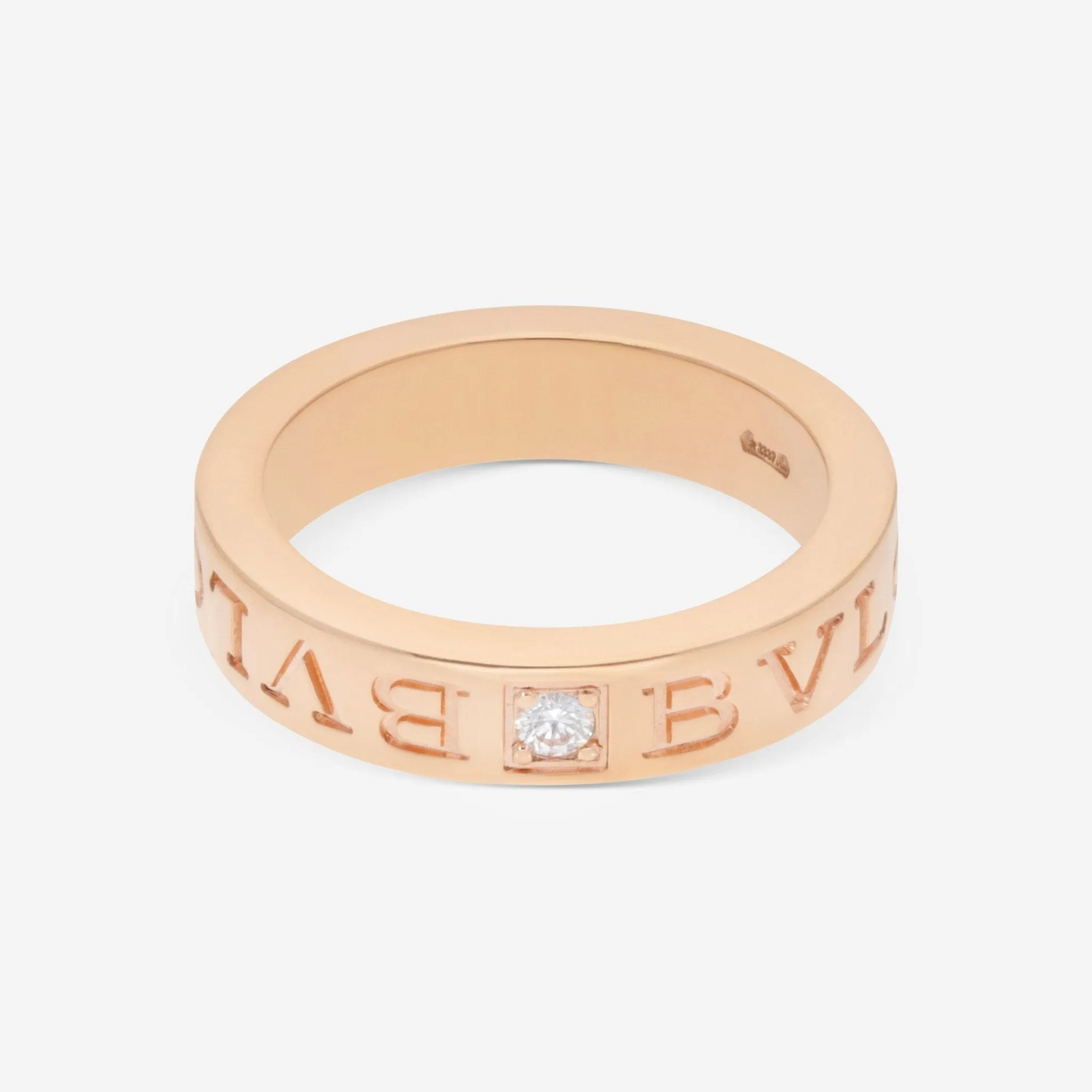 Bulgari B.Zero1 18K Rose Gold Diamond Ring Sz. 5.25 341821