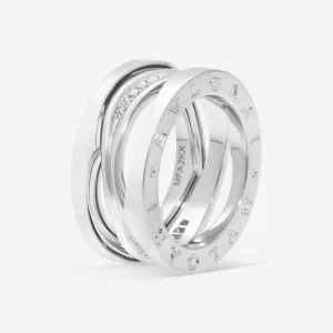 Bulgari B.Zero1 18K White Gold Diamond Ring Sz. 5.5 355197