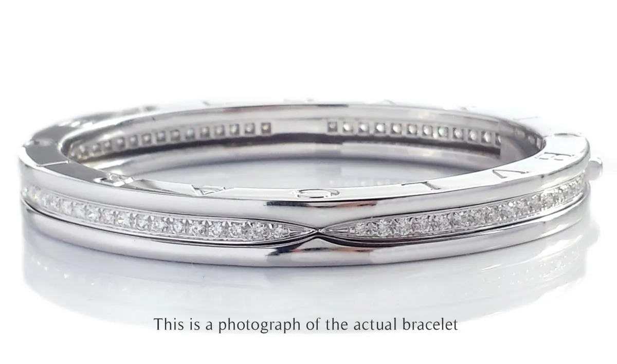 Bvlgari Bulgari B.Zero1 Diamond Bracelet in 18k White Gold