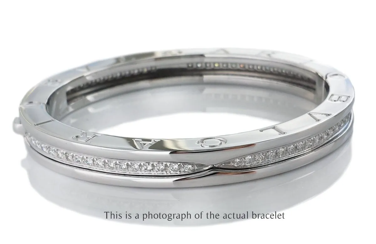 Bvlgari Bulgari B.Zero1 Diamond Bracelet in 18k White Gold