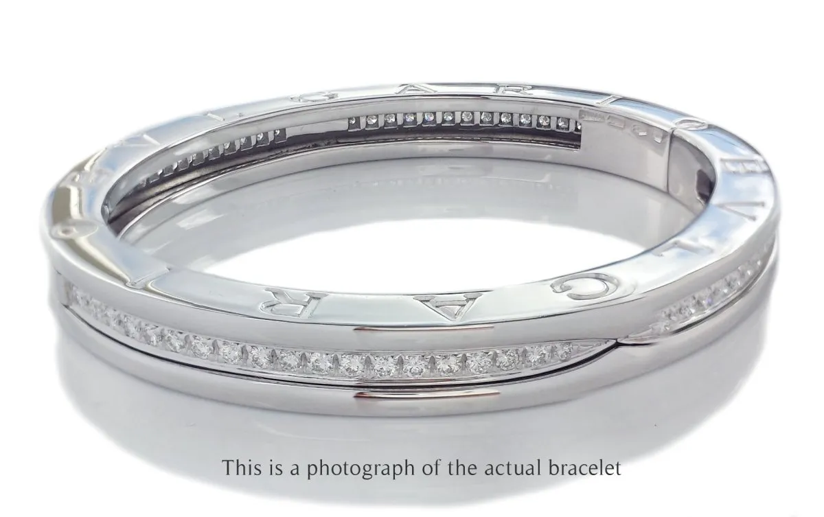 Bvlgari Bulgari B.Zero1 Diamond Bracelet in 18k White Gold