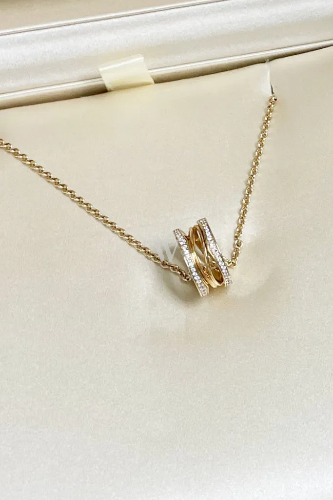 Bvlgari B.zero1 Diamond Yellow Gold Necklace