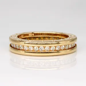 'BVLGARI' B.zero1 One-Band Diamond Rose Gold 18k Ring | SZ 6.5 |