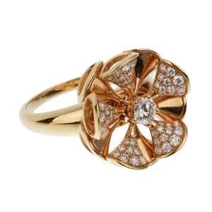 Bvlgari Divas' Dream 18k Rose Gold Diamond Cocktail Ring