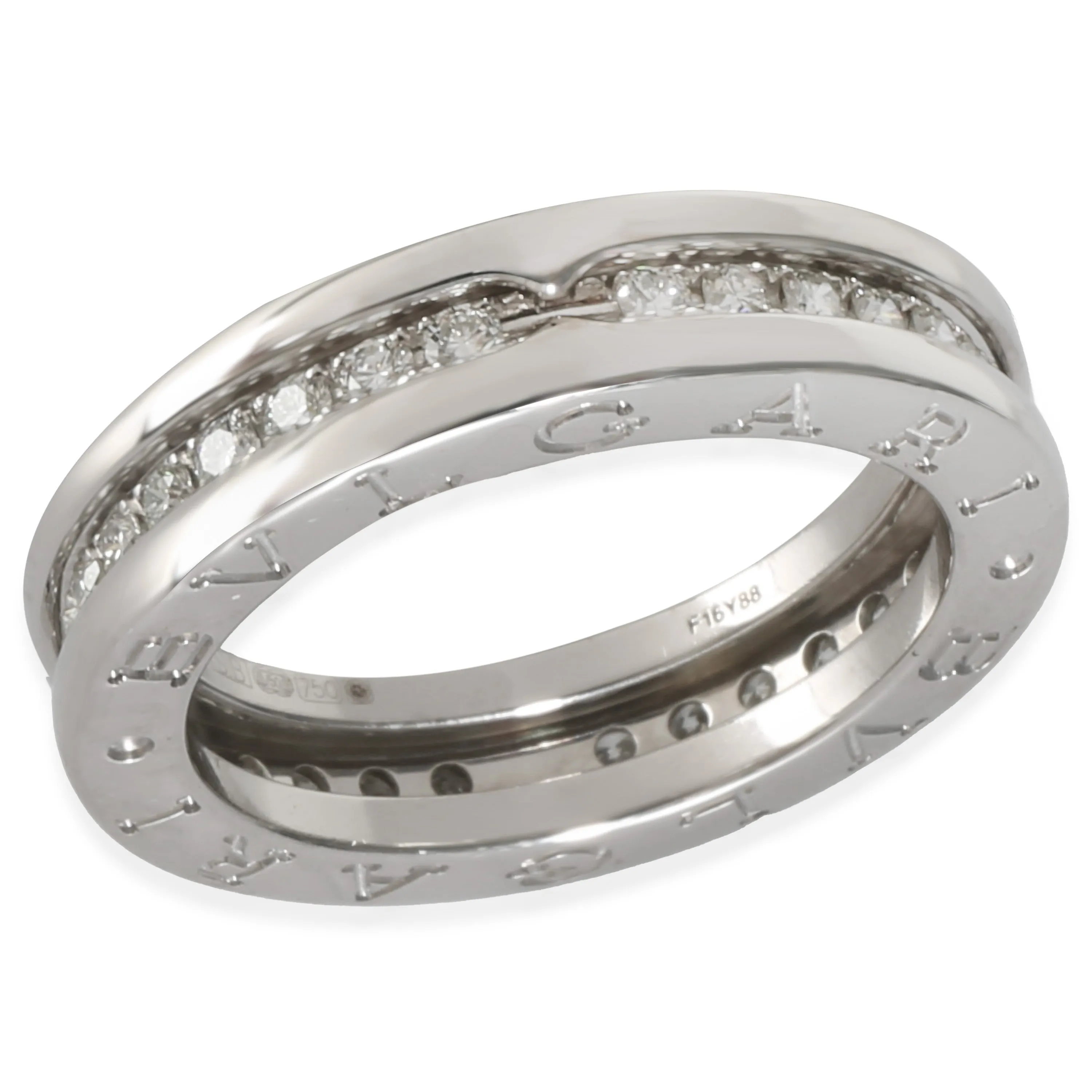 B.zero1 Band in 18k White Gold 0.45 CTW
