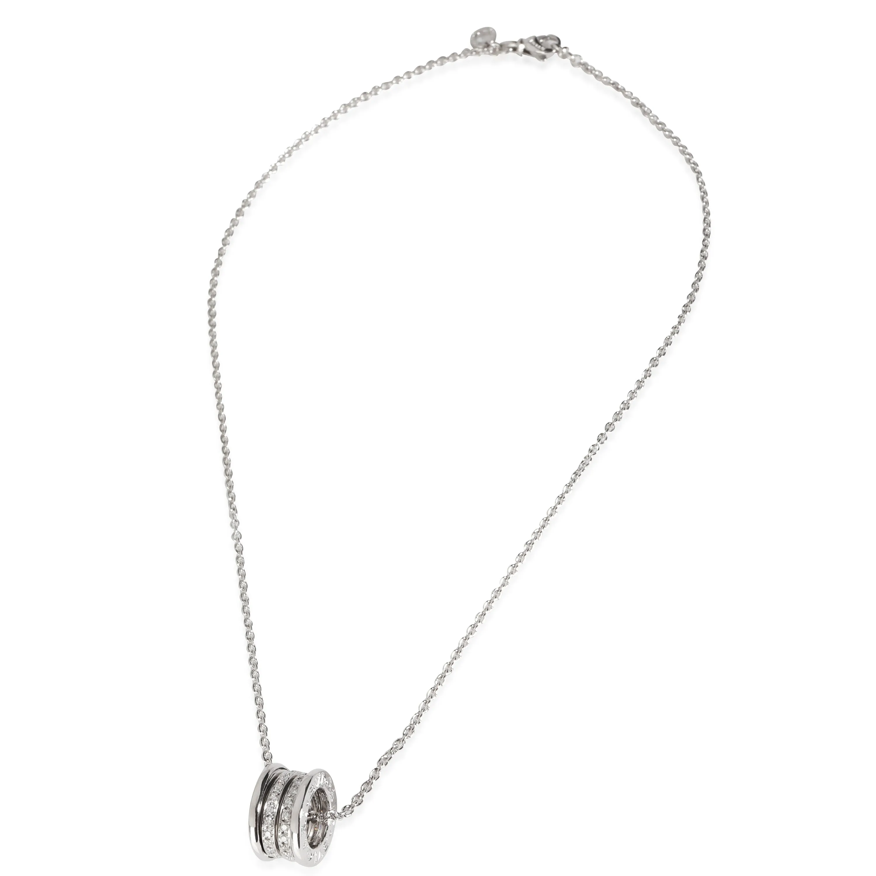 B.zero1 Diamond Necklace in 18k White Gold 0.35 CTW