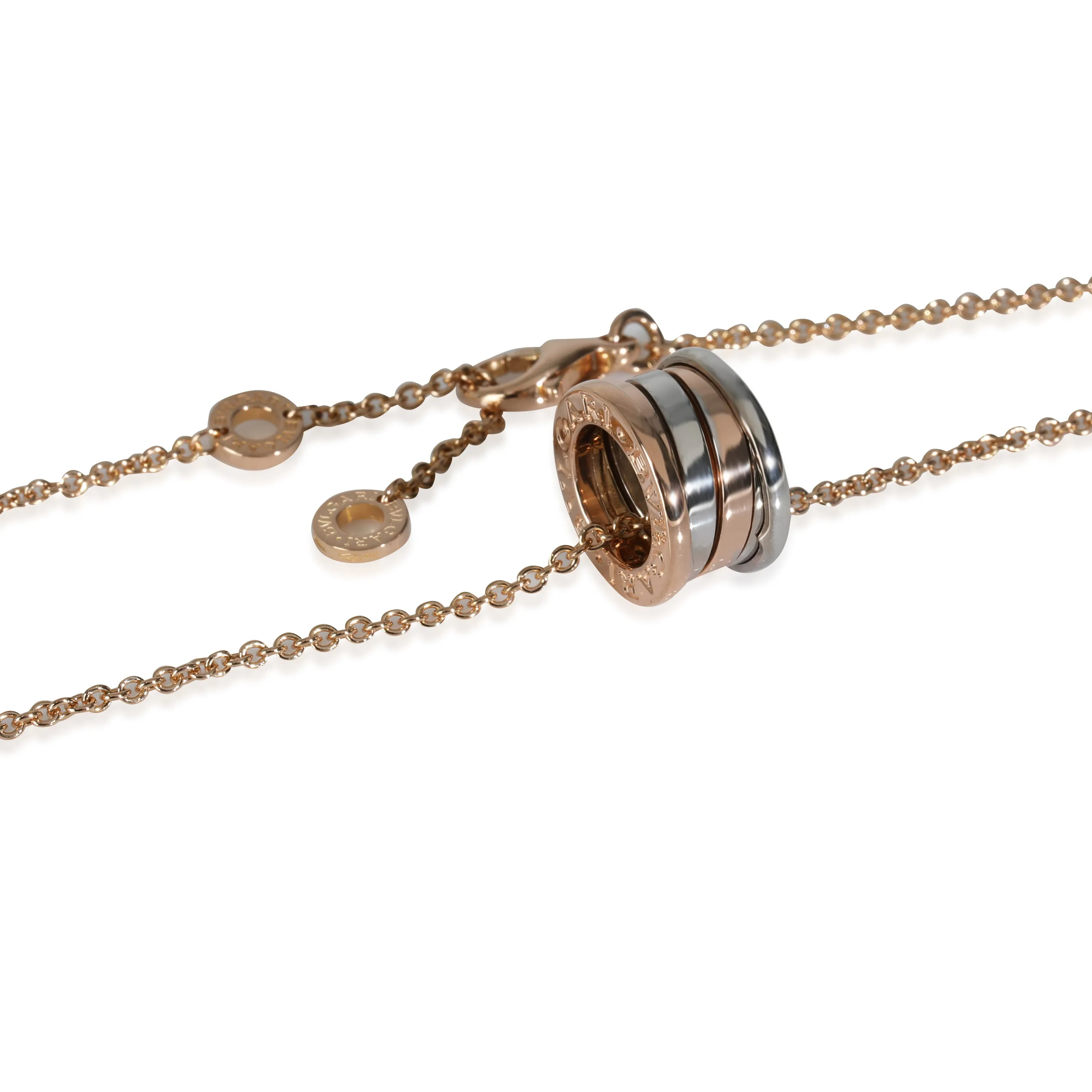 B.zero1 Pendant in 18k White Gold/Rose Gold