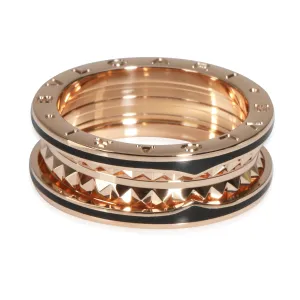 B.zero1 Ring in 18k Rose Gold/Ceramic