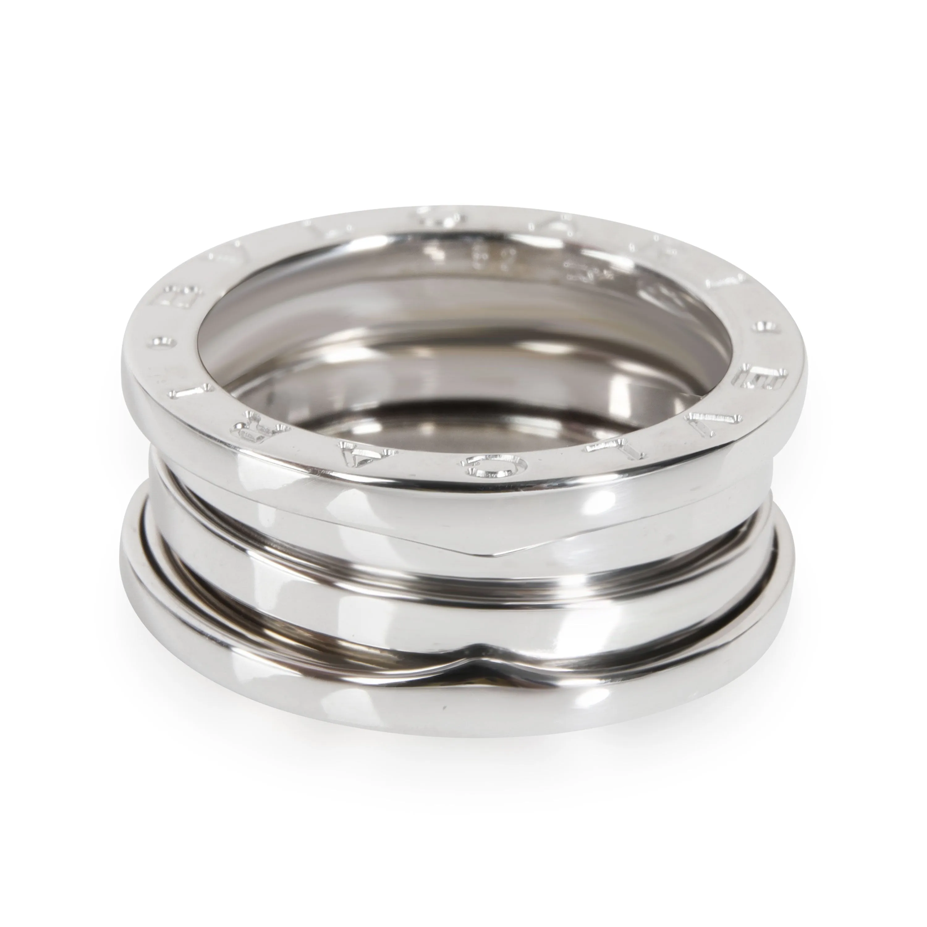 B.zero1 Three-Band Ring in 18K White Gold
