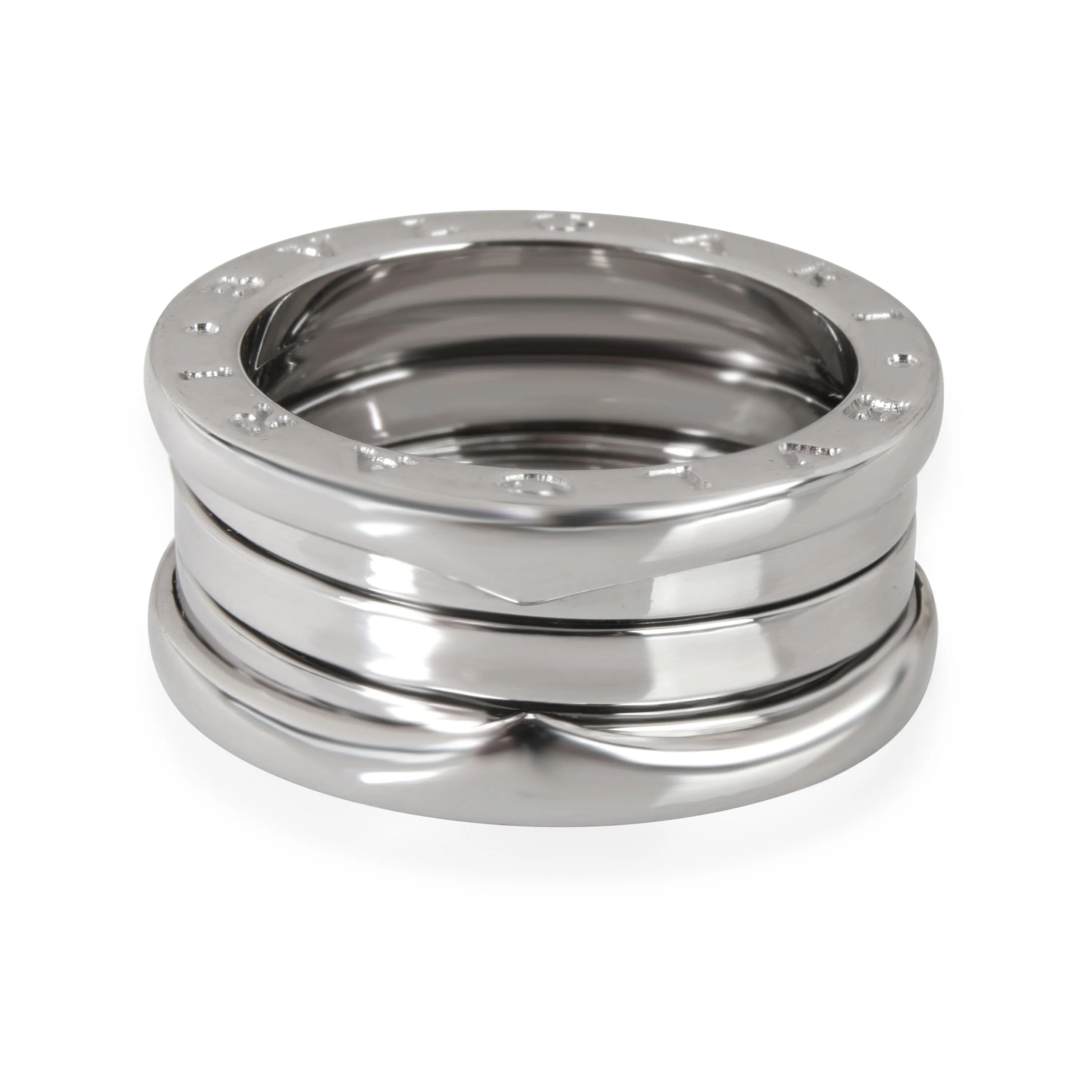 B.Zero1 Three-Band Ring in 18k White Gold