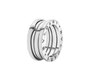 B.zero1 White Gold 3 Row Ring