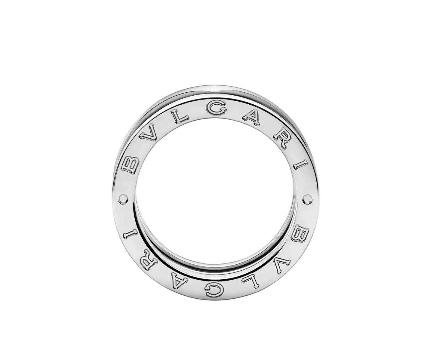 B.zero1 White Gold 3 Row Ring