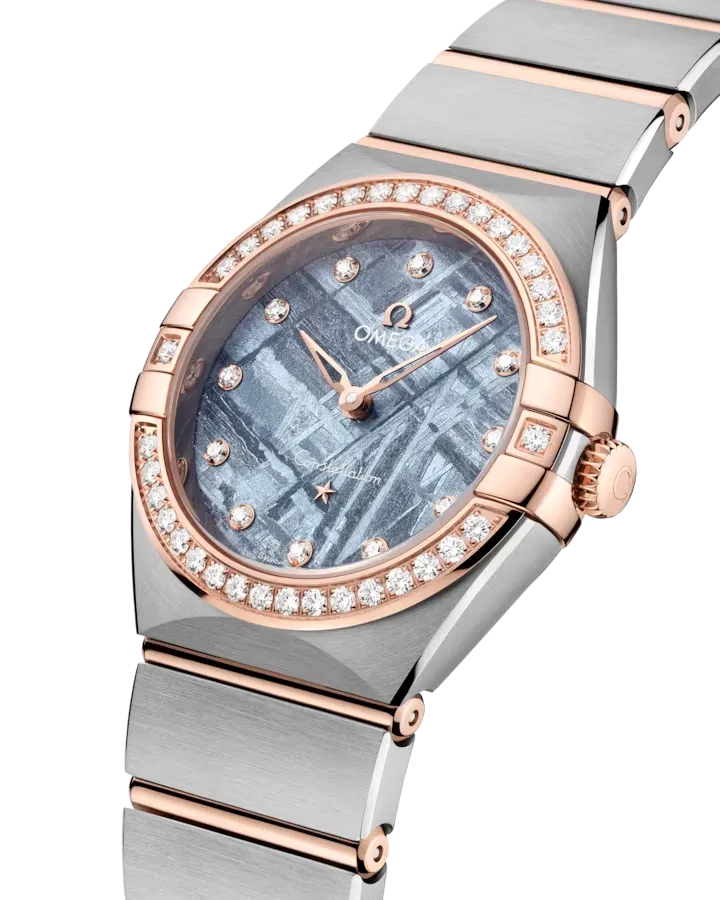 Constellation Manhattan Meteorite Sedna Gold on Steel Quartz 28mm