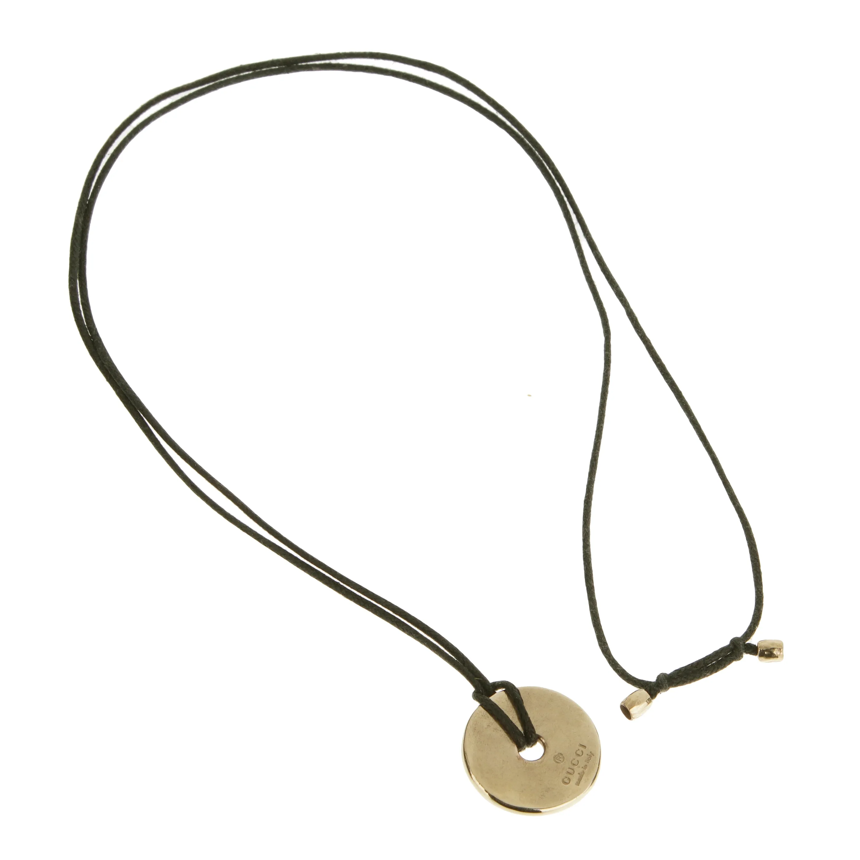 Gucci 18k Yellow Gold Vintage Pendant Necklace