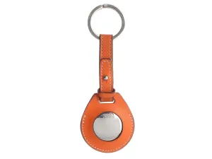 Herms Orange Swift Apple AirTag Key Ring