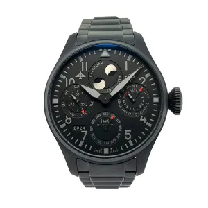 IWC Big Pilots Watch Perpetual Calendar Top Gun Ceratanium IW503604  Certified Pre-Owned
