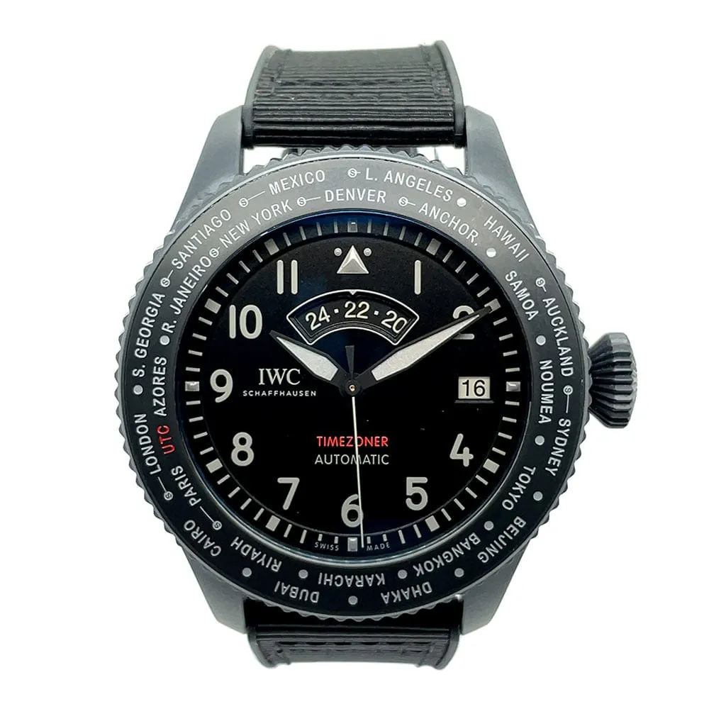 IWC Pilot's Watch Timezoner Top Gun Ceratanium IW395505 - Certified Pre-Owned