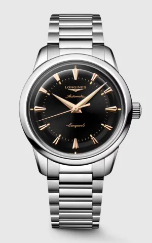 LONGINES-CONQUEST HERITAGE, L1.649.4.52.6, Automatic watch,  38.00 mm, Stainless steel.
