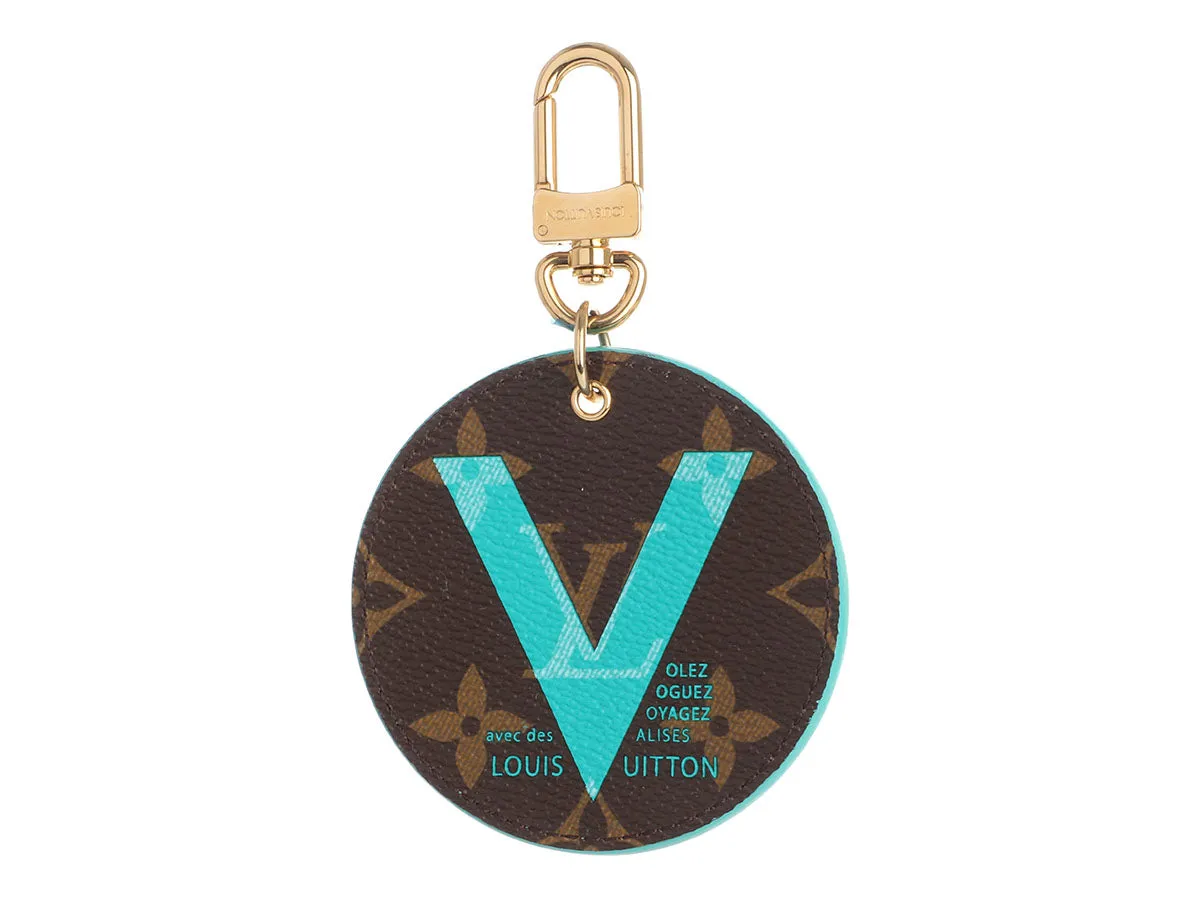 Louis Vuitton Turquoise V Illustr Bag Charm