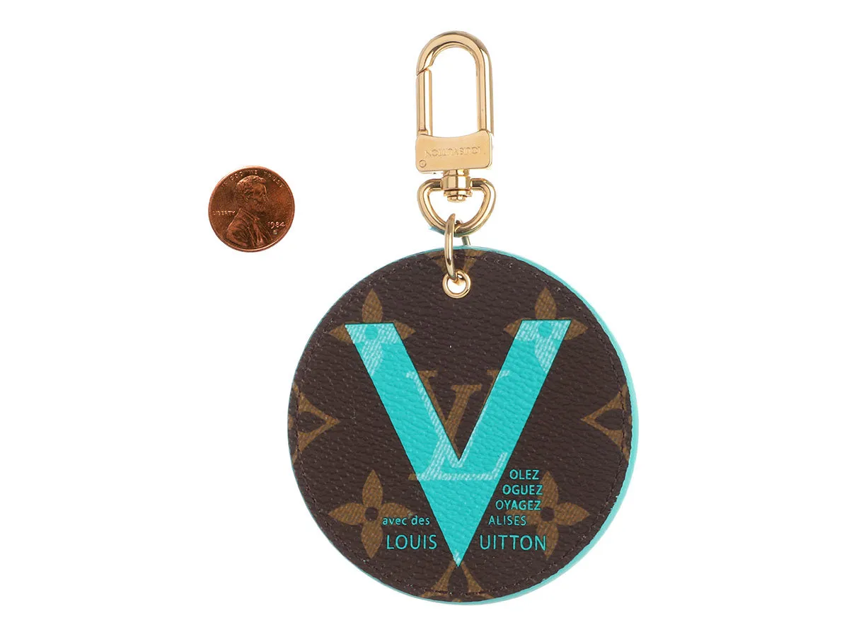 Louis Vuitton Turquoise V Illustr Bag Charm