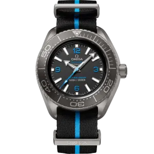 OMEGA-ULTRA DEEPSEAMASTERPLANET OCEAN 6000M45.5 MM, TITANIUM ON NATO STRAP 215.92.46.21.01.001