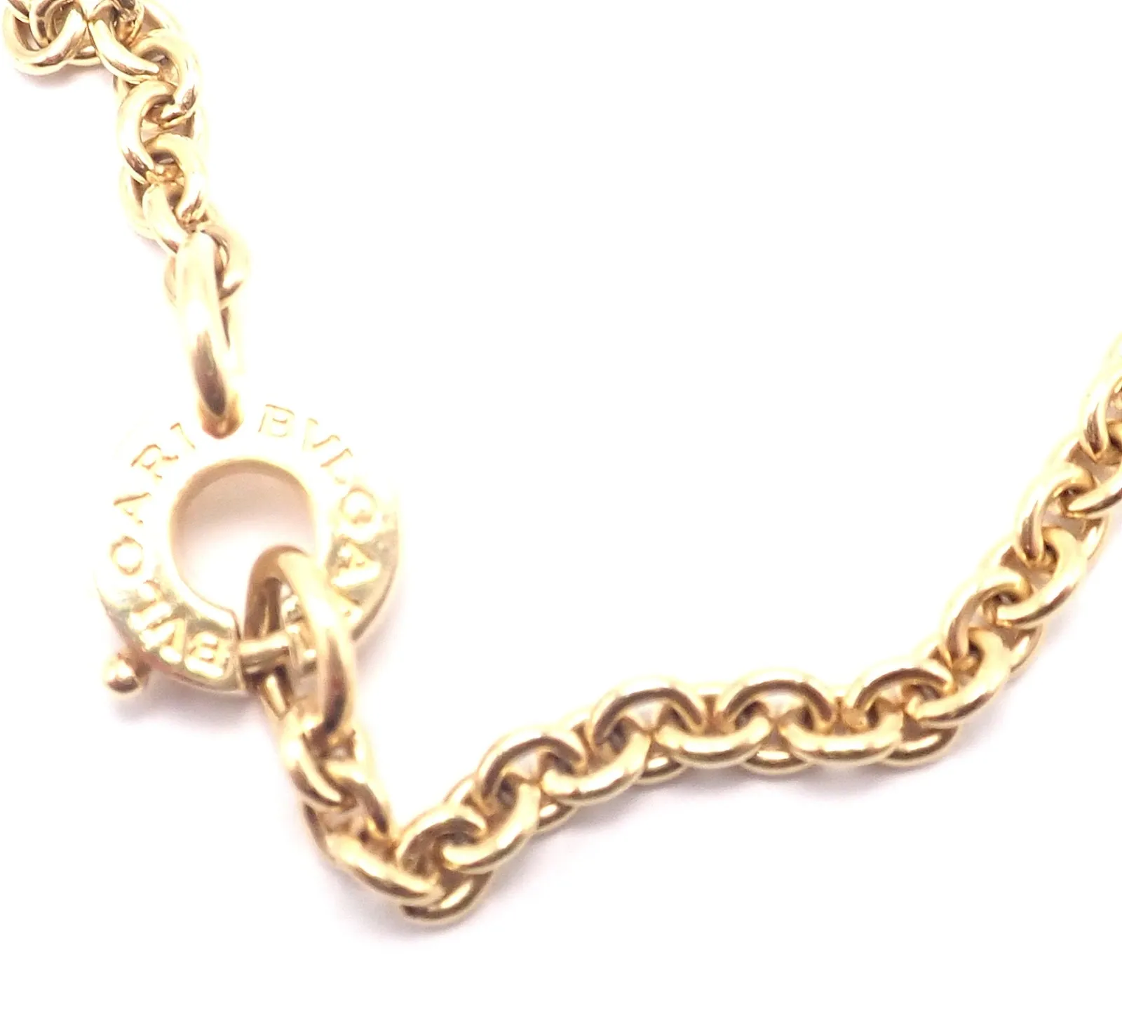 Rare! Bvlgari Bulgari 18k Yellow Gold Antique Coin Monete 38" Long Link Necklace